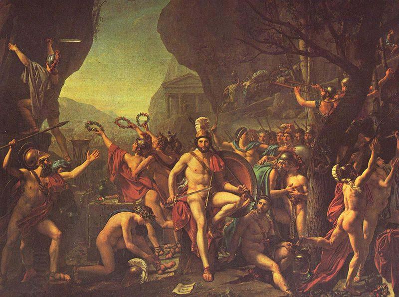 Jacques-Louis David Leonidas at Thermopylae China oil painting art